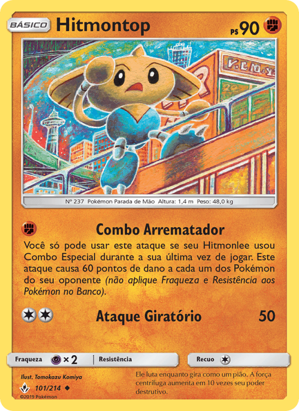 Hitmontop, carta 101 de Elos Inquebráveis