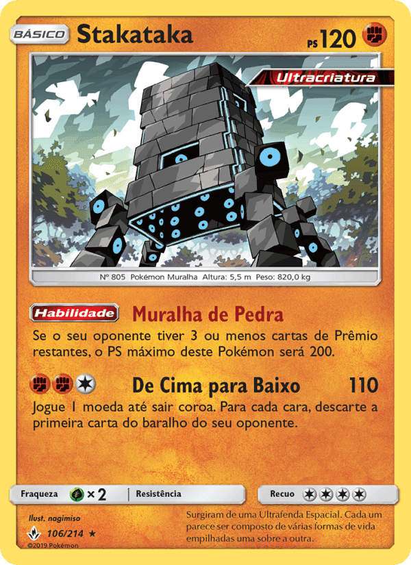 Stakataka, card 106 from Elos Inquebráveis