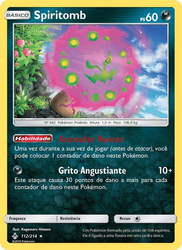 Spiritomb, carta 112 de Elos Inquebráveis