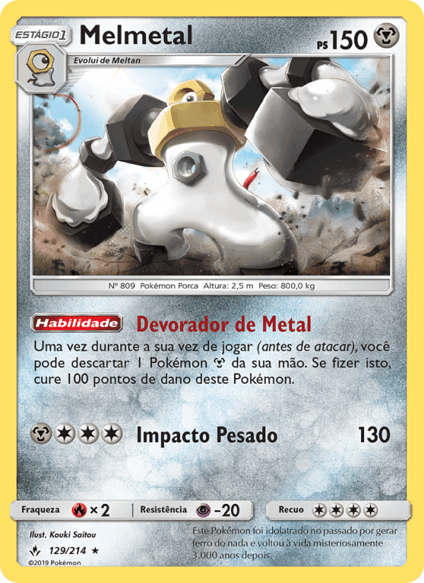 Melmetal, card 129 from Elos Inquebráveis