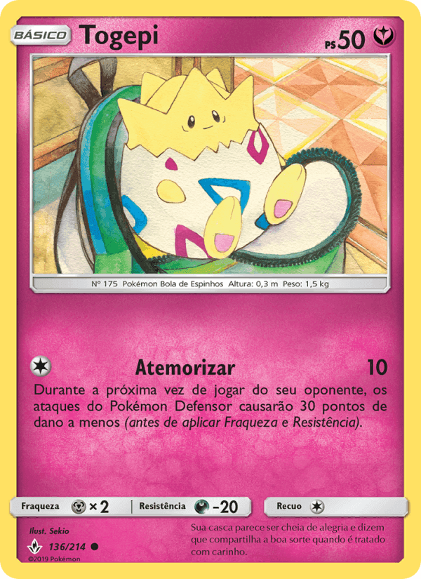 Togepi, carta 136 de Elos Inquebráveis