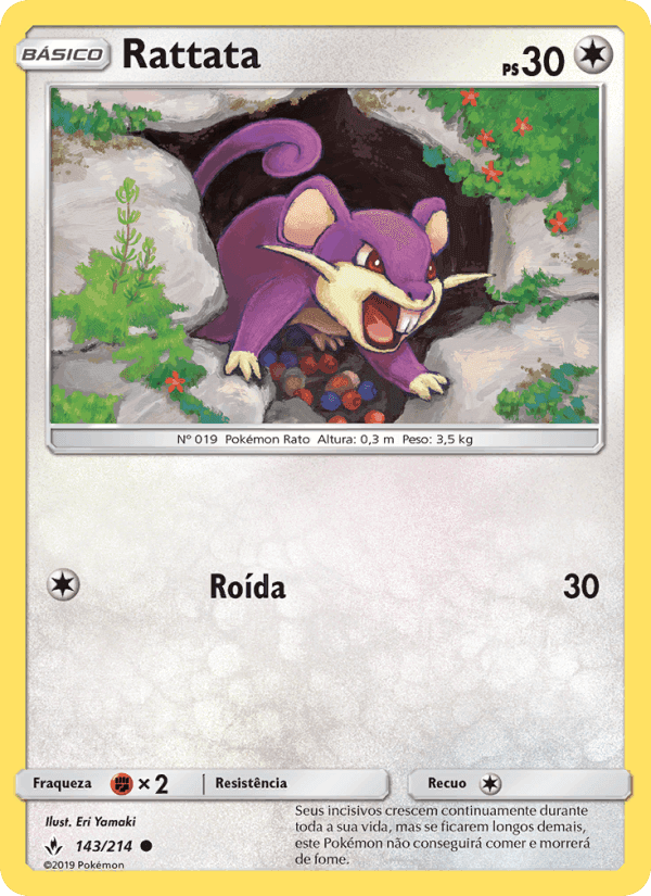 Rattata, carta 143 de Elos Inquebráveis