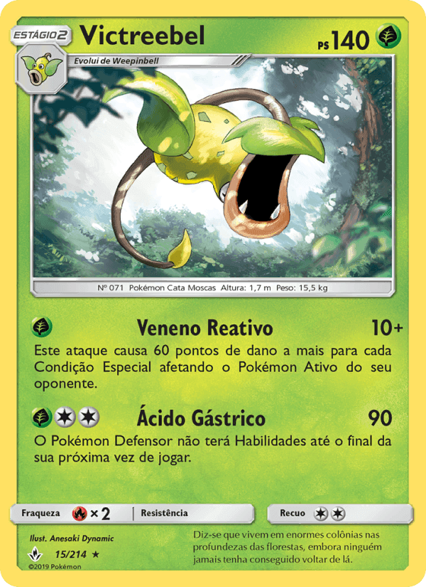 Victreebel, carta 15 de Elos Inquebráveis