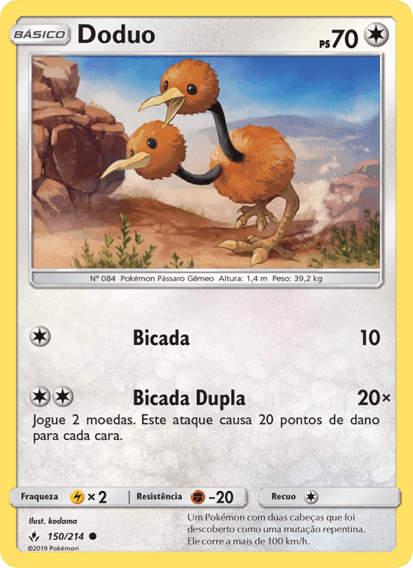 Doduo, card 150 from Elos Inquebráveis