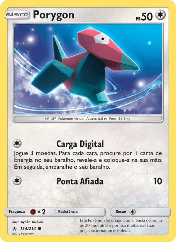 Porygon, carta 154 de Elos Inquebráveis