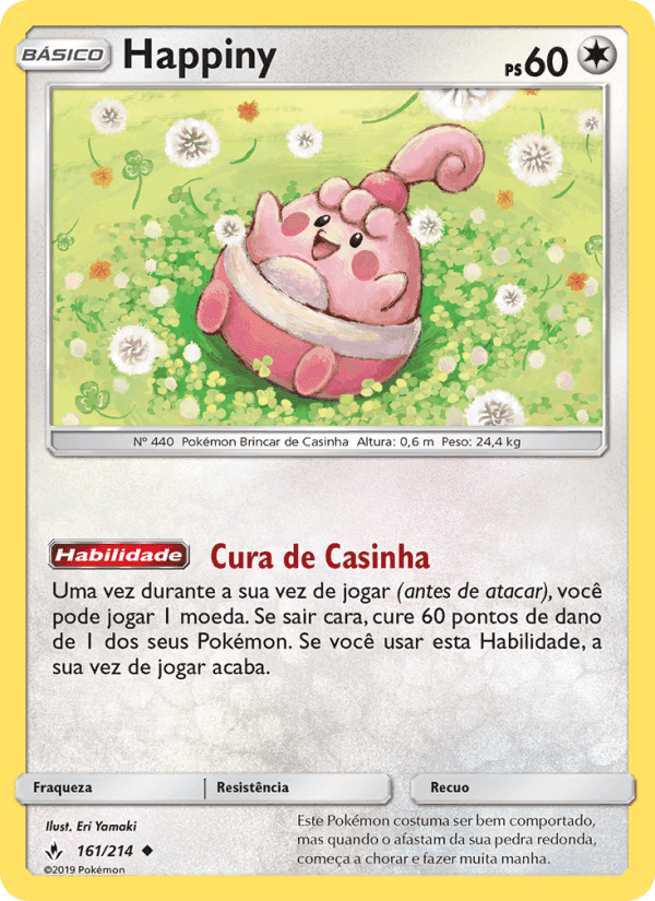 Happiny, carte 161 de Elos Inquebráveis