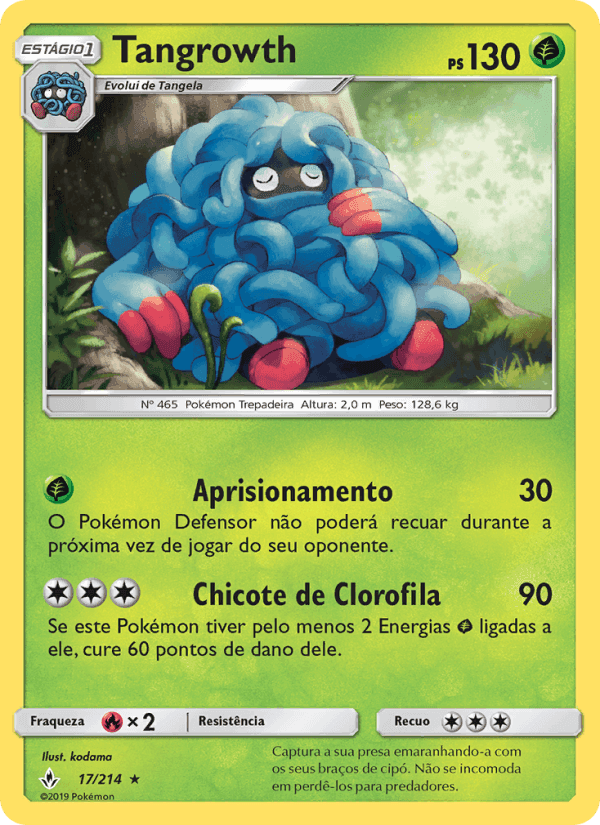 Tangrowth, carta 17 de Elos Inquebráveis
