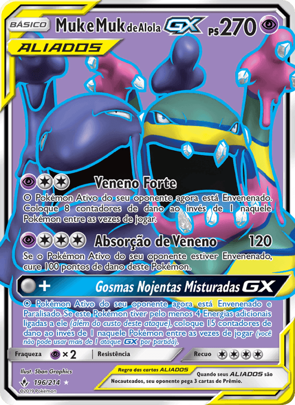 Muk e Muk de Alola GX, carte 196 de Elos Inquebráveis