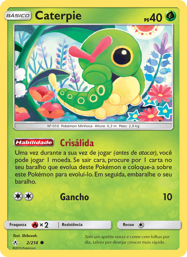 Caterpie, carta 2 de Elos Inquebráveis