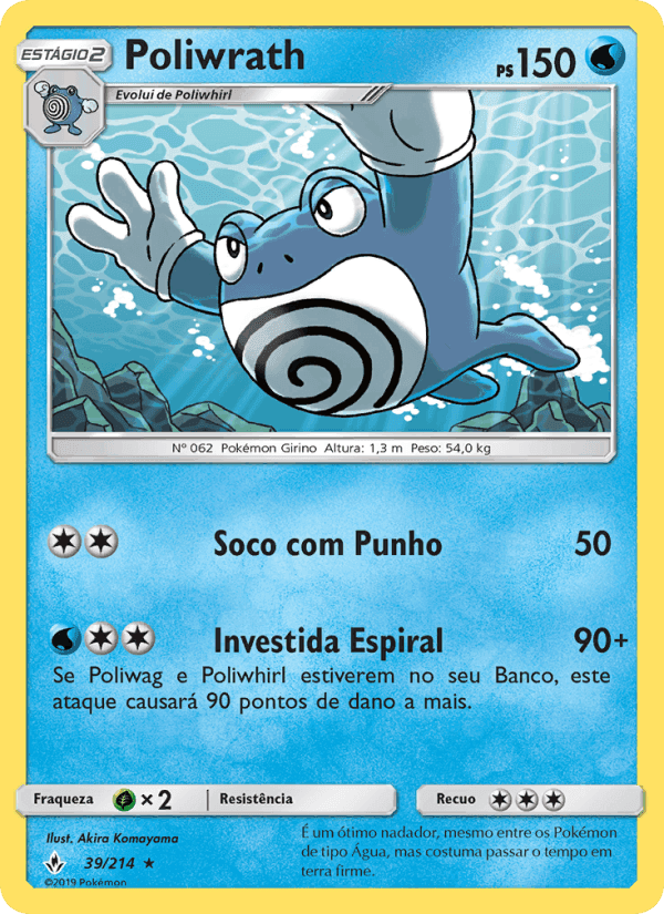 Poliwrath, carta 39 de Elos Inquebráveis