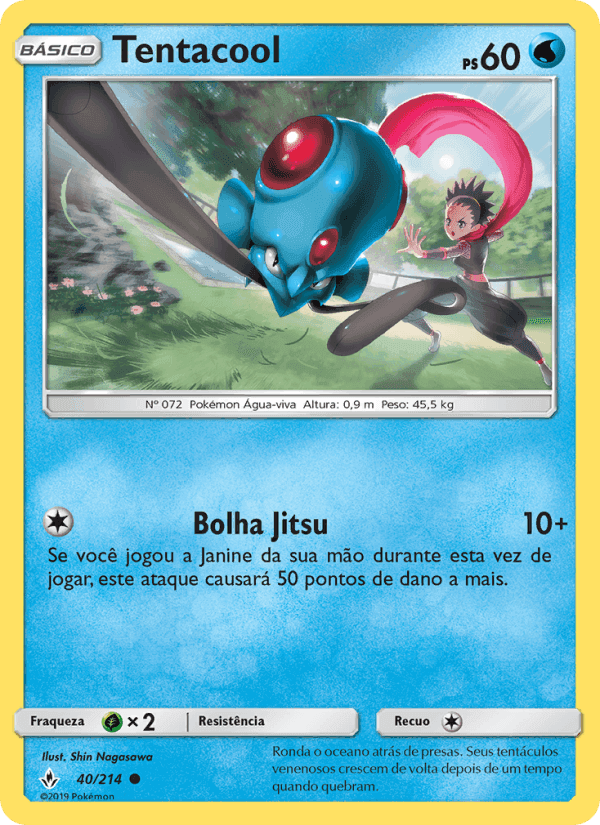 Tentacool, carta 40 de Elos Inquebráveis