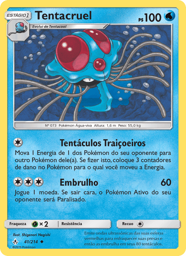 Tentacruel, carta 41 de Elos Inquebráveis