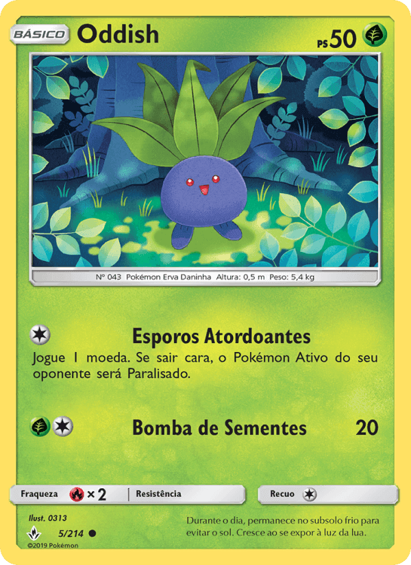 Oddish, carta 5 de Elos Inquebráveis