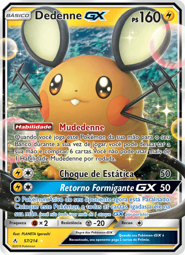 Dedenne GX, carta 57 de Elos Inquebráveis