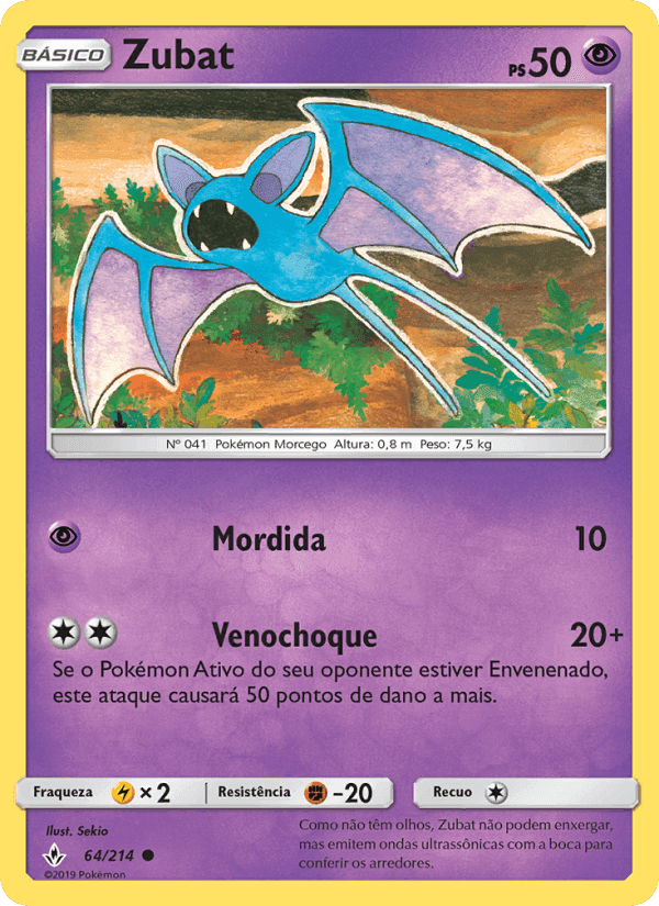 Zubat, carta 64 de Elos Inquebráveis