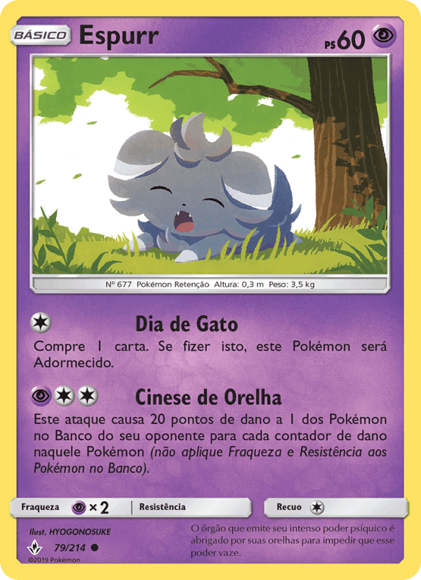 Espurr, carta 79 di Elos Inquebráveis