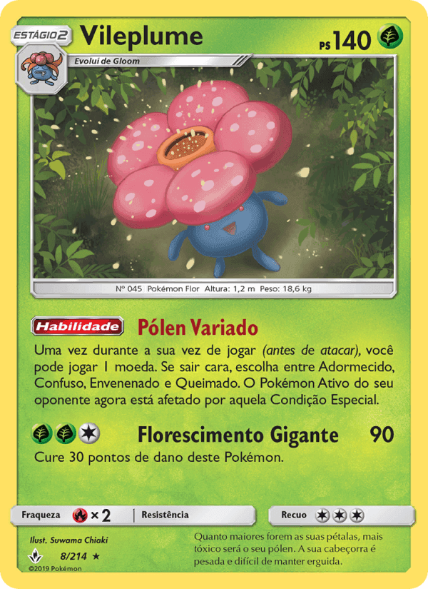 Vileplume, carte 8 de Elos Inquebráveis