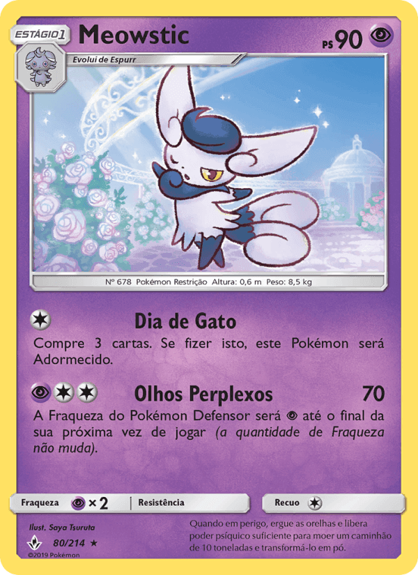 Meowstic, card 80 from Elos Inquebráveis