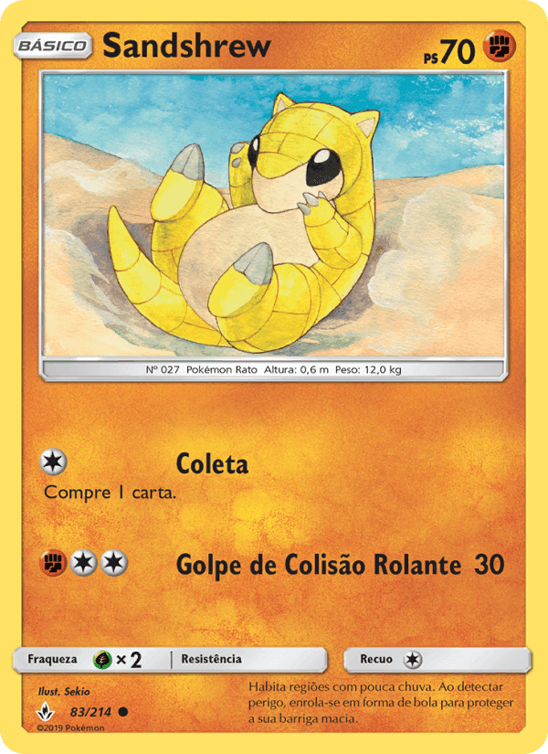 Sandshrew, carta 83 de Elos Inquebráveis