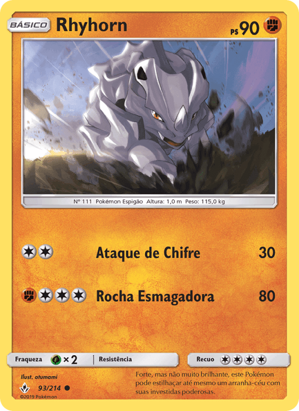 Rhyhorn, carta 93 de Elos Inquebráveis