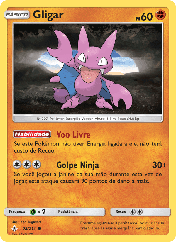 Gligar, carta 98 de Elos Inquebráveis
