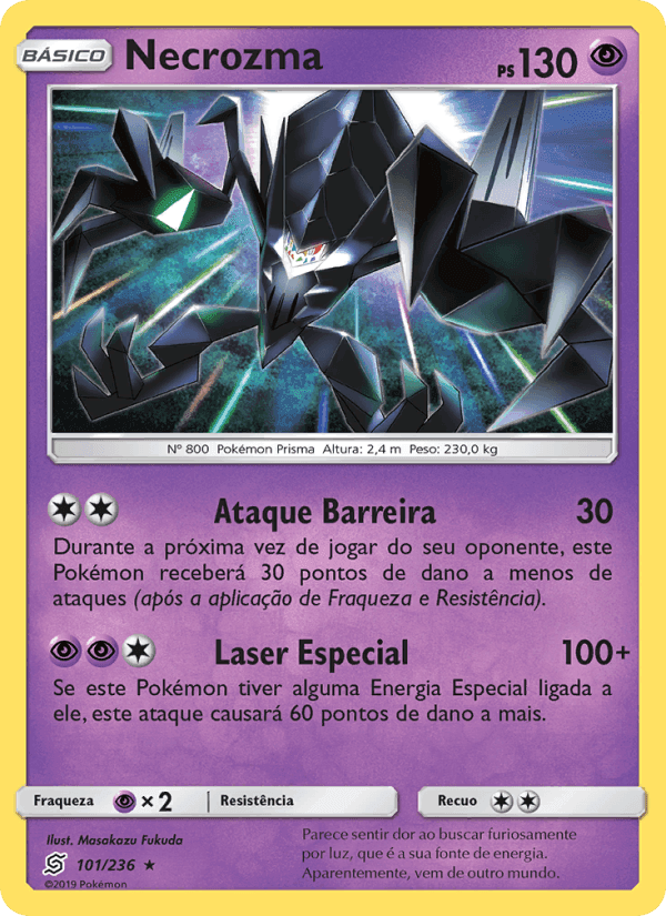 Necrozma, carta 101 di Sintonia Mental