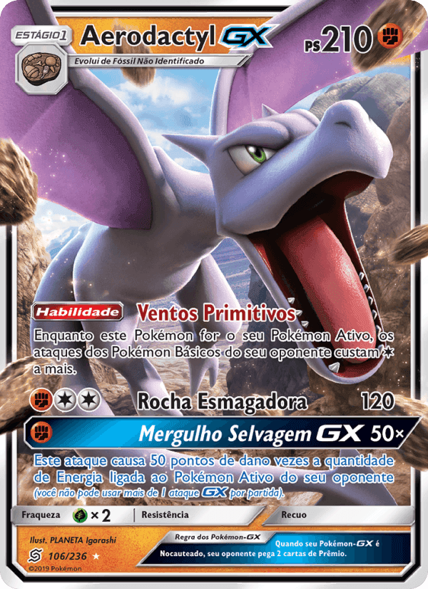 Aerodactyl GX, carta 106 de Sintonia Mental
