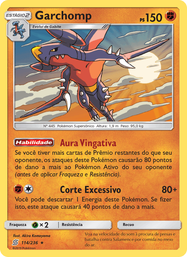 Garchomp, card 114 from Sintonia Mental 