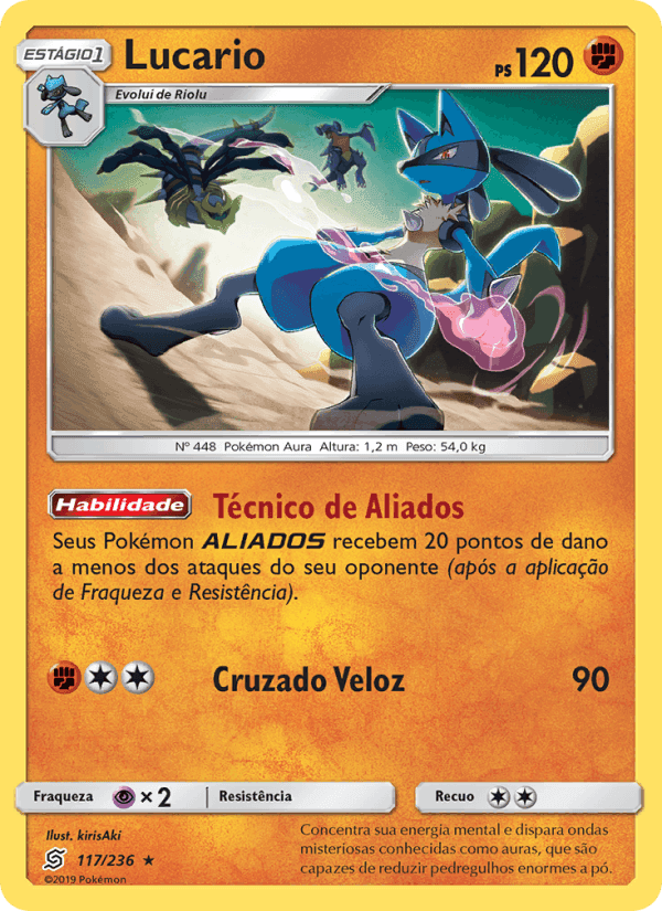 Lucario, card 117 from Sintonia Mental