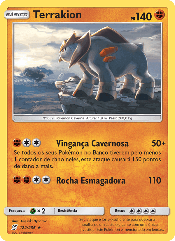 Terrakion, carte 122 de Sintonia Mental