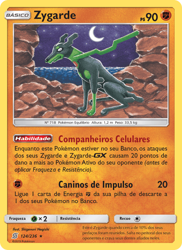 Zygarde, card 124 from Sintonia Mental