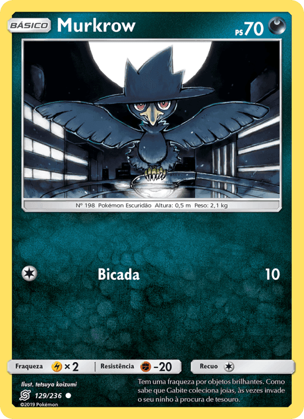 Murkrow, carta 129 de Sintonia Mental