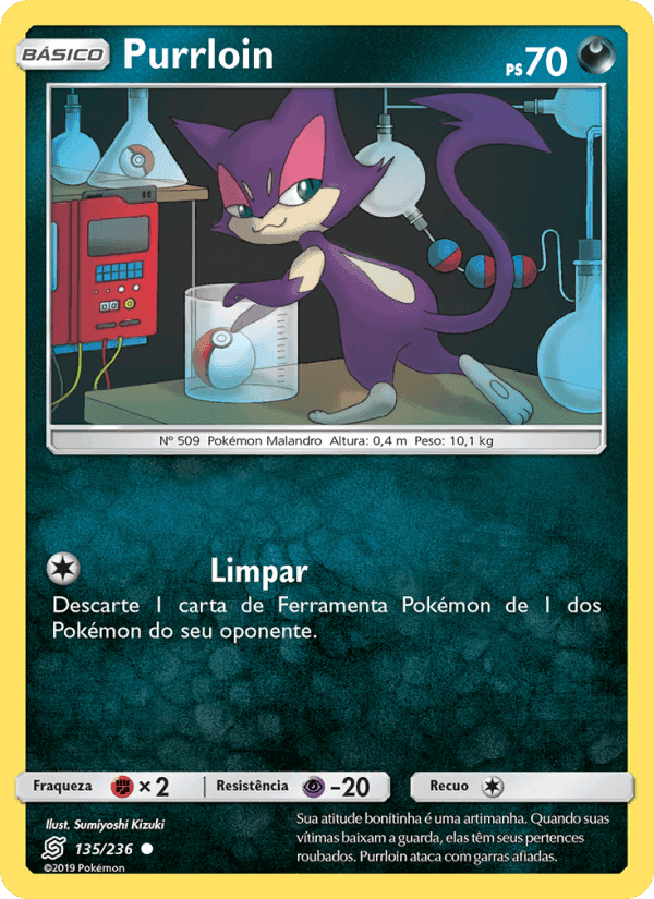 Purrloin, card 135 from Sintonia Mental