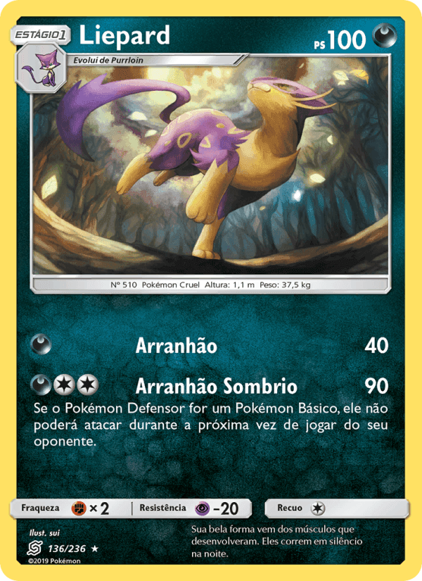 Liepard, carta 136 de Sintonia Mental