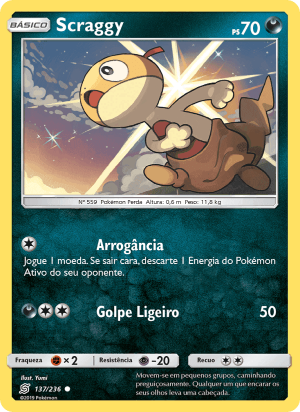 Scraggy, card 137 from Sintonia Mental