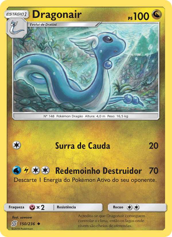 Dragonair, carta 150 de Sintonia Mental