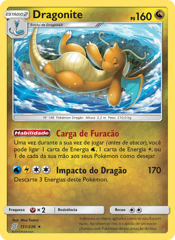 Dragonite, carta 151 de Sintonia Mental 