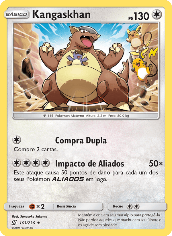 Kangaskhan, carta 163 de Sintonia Mental 