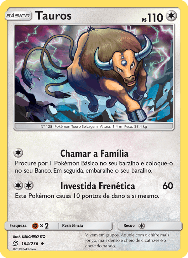 Tauros, card 164 from Sintonia Mental
