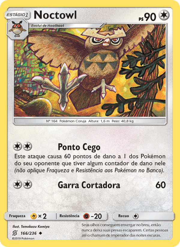 Noctowl, card 166 from Sintonia Mental