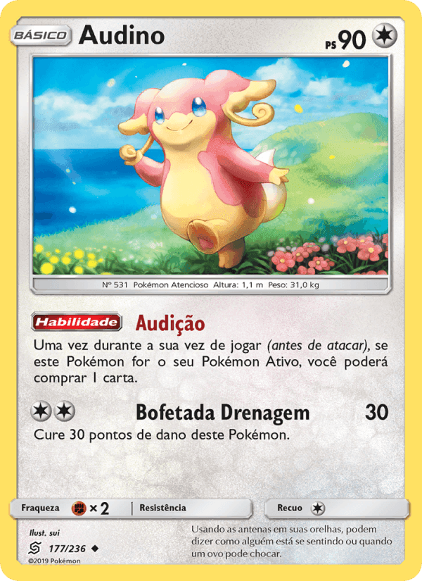 Audino, carta 177 de Sintonia Mental