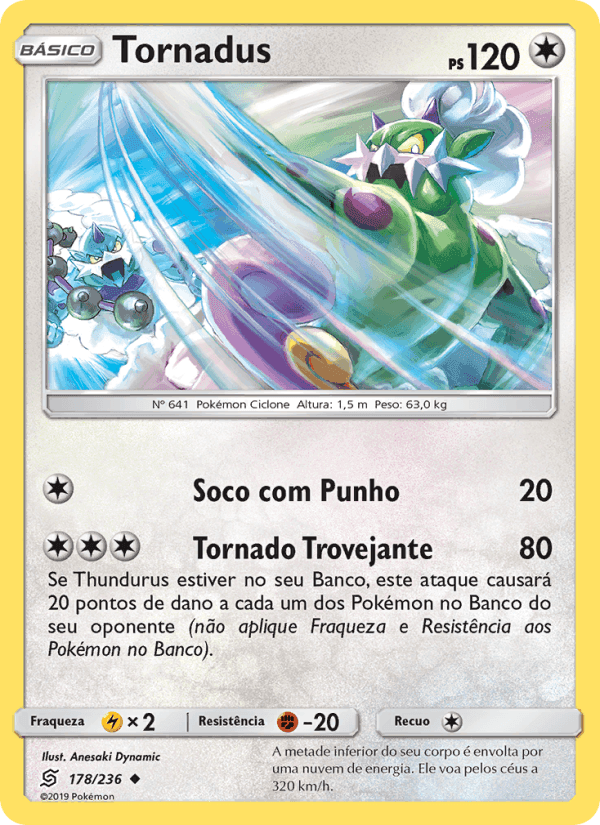 Tornadus, card 178 from Sintonia Mental