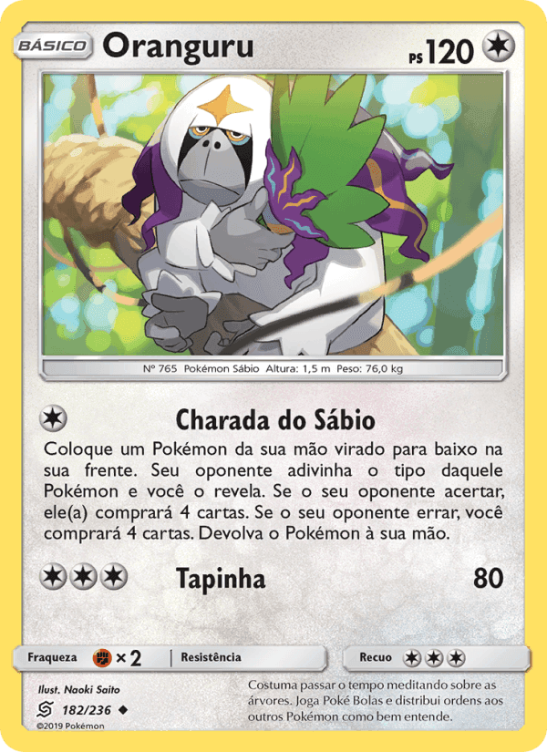 Oranguru, carta 182 di Sintonia Mental