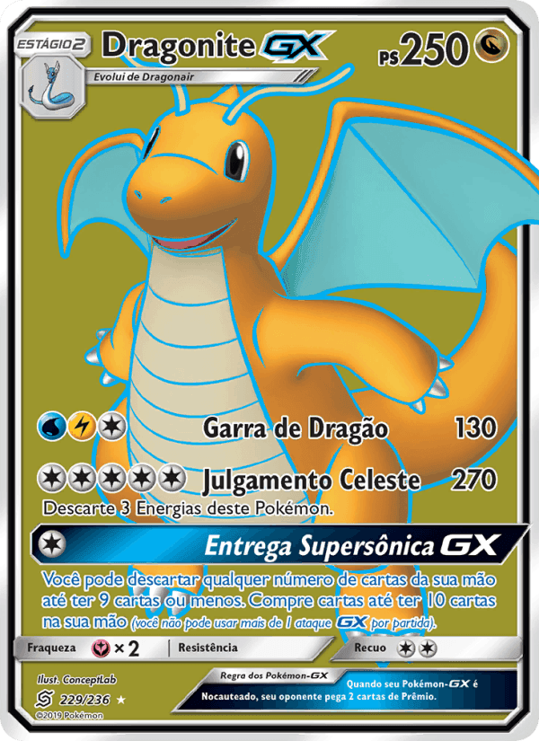 Dragonite GX, carte 229 de Sintonia Mental