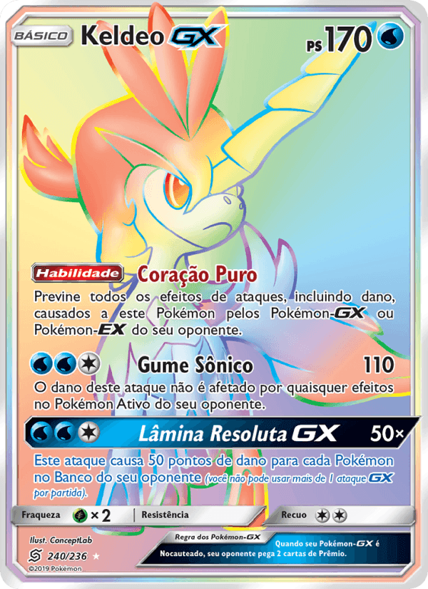 Keldeo GX, carte 240 de Sintonia Mental