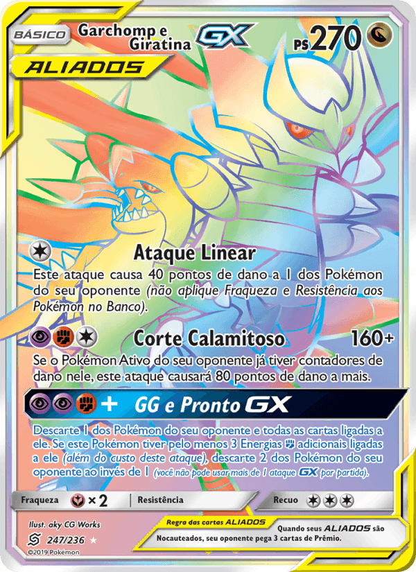 Garchomp e Giratina GX, carta 247 di Sintonia Mental