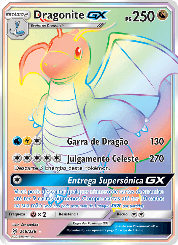 Dragonite GX, carte 248 de Sintonia Mental