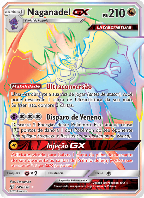 Naganadel GX, carte 249 de Sintonia Mental 