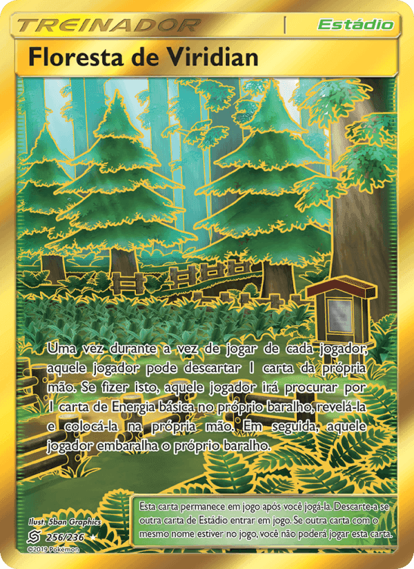 Floresta de Viridian, card 256 from Sintonia Mental