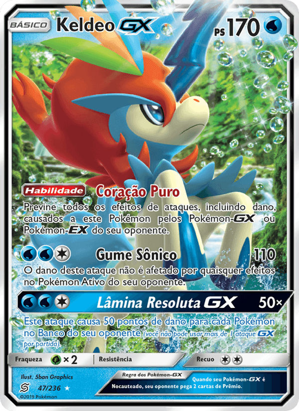 Sintonia Mental  の 47 番、Keldeo GX